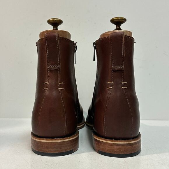 NWOT Rancourt & Co x Helm Pablo Boot Zipper Moto Horween Made in Maine USA 8.5 D main image 5